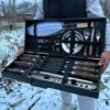 Шашлычный набор PAN "БУКОВИНА" в подарочном деревянном кейсе 18