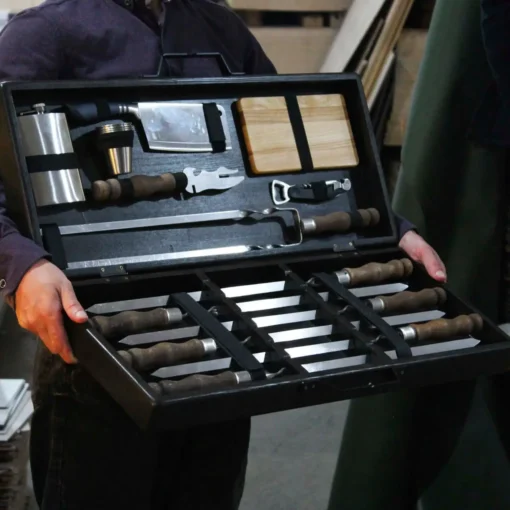 Шашлычный набор PAN "ЗМІЇНИЙ" в подарочном деревянном кейсе 3