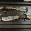 Набор шампуров PREMIUM VIP + вилка, нож ручной работы в деревянном кейсе 12